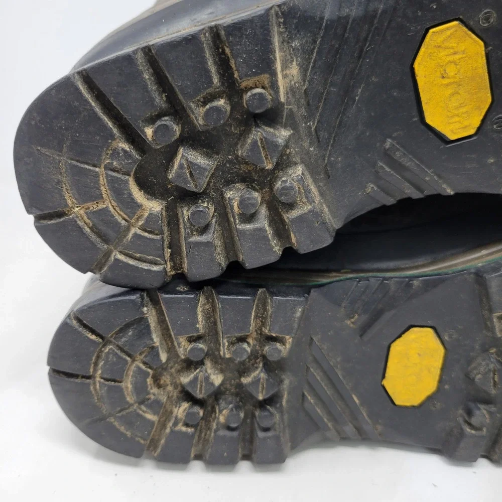 Raichle 3354 153 Mens Brown Leather Vibram Sole Hiking Boots Switzerland 9.5 M